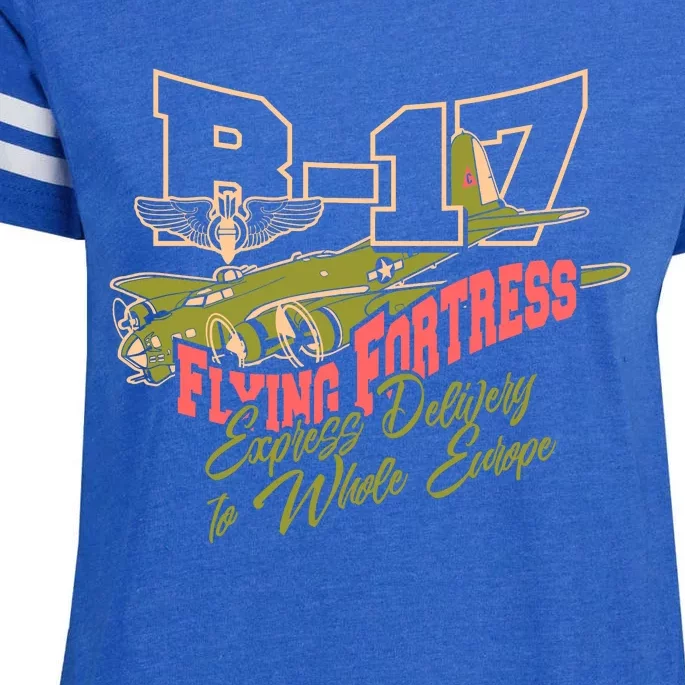 B 17 Flying Fortress Enza Ladies Jersey Football T-Shirt