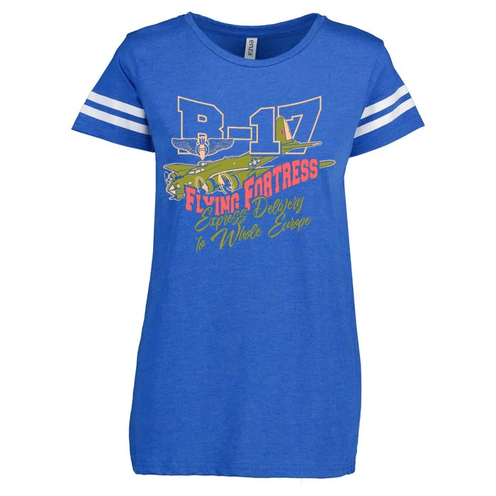 B 17 Flying Fortress Enza Ladies Jersey Football T-Shirt