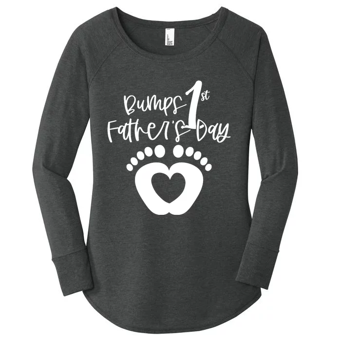 Bumps 1st Father's Day Women's Perfect Tri Tunic Long Sleeve Shirt