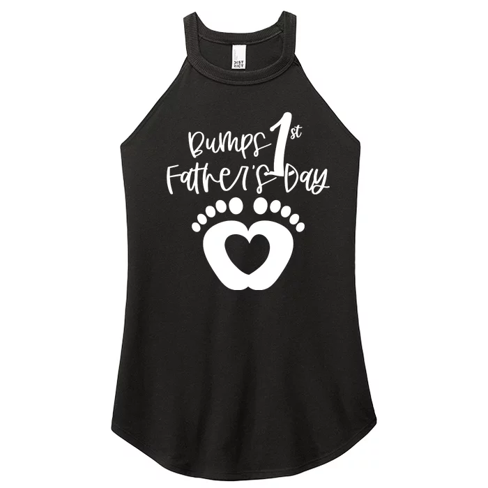 Bumps 1st Father's Day Women’s Perfect Tri Rocker Tank