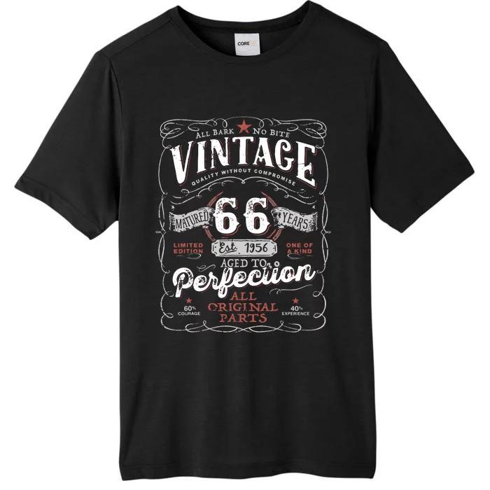 Birthday 1956 Gift Vintage 66 Birthday ChromaSoft Performance T-Shirt