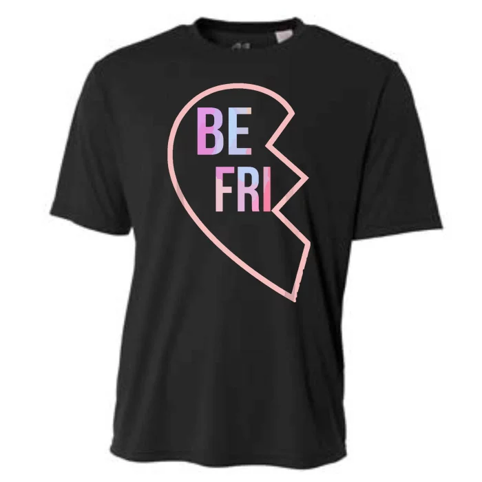 Bff 1 Heart In 2 Best Friends Matching 1st Part Cooling Performance Crew T-Shirt