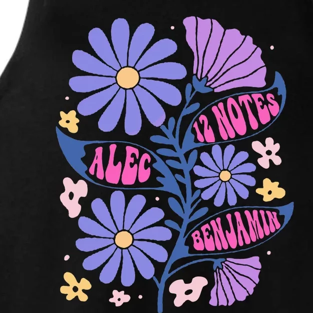 Benjamin 12 Notes Flower Art Alec Ladies Tri-Blend Wicking Tank