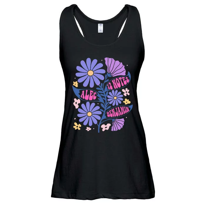 Benjamin 12 Notes Flower Art Alec Ladies Essential Flowy Tank