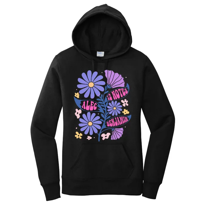 Benjamin 12 Notes Flower Art Alec Women's Pullover Hoodie