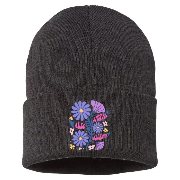 Benjamin 12 Notes Flower Art Alec Sustainable Knit Beanie