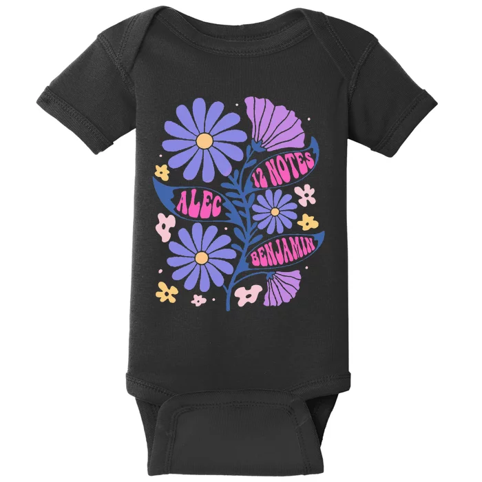 Benjamin 12 Notes Flower Art Alec Baby Bodysuit