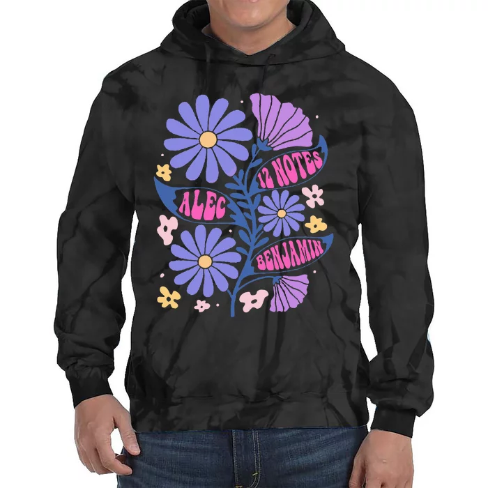 Benjamin 12 Notes Flower Art Alec Tie Dye Hoodie