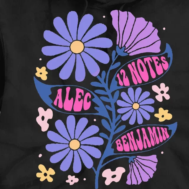 Benjamin 12 Notes Flower Art Alec Tie Dye Hoodie