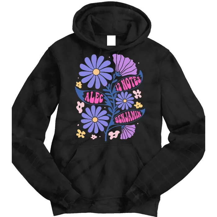 Benjamin 12 Notes Flower Art Alec Tie Dye Hoodie