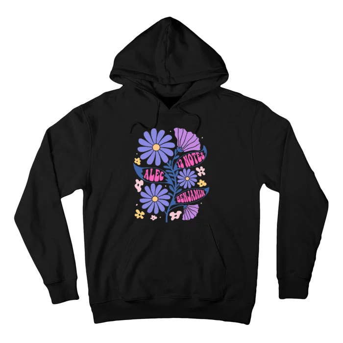 Benjamin 12 Notes Flower Art Alec Tall Hoodie