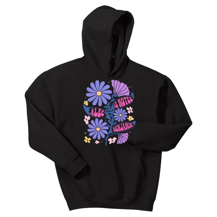 Benjamin 12 Notes Flower Art Alec Kids Hoodie