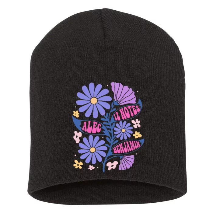 Benjamin 12 Notes Flower Art Alec Short Acrylic Beanie