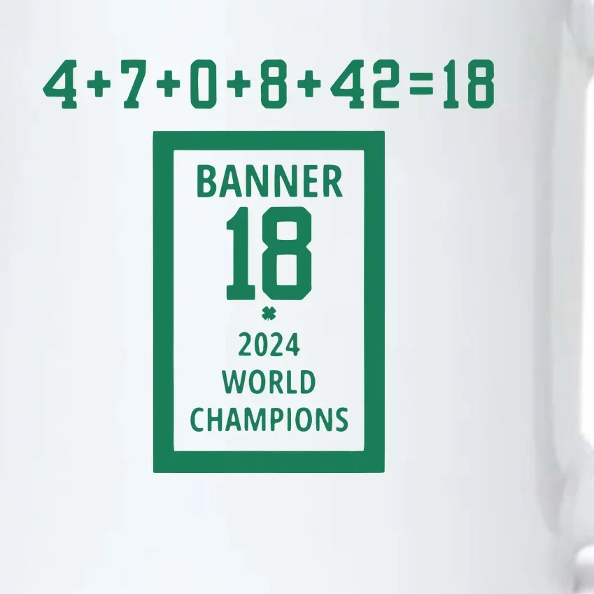 Banner 18 Time 2024 Boston Bball City Black Color Changing Mug