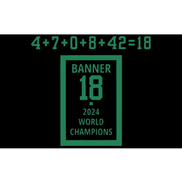 Banner 18 Time 2024 Boston Bumper Sticker