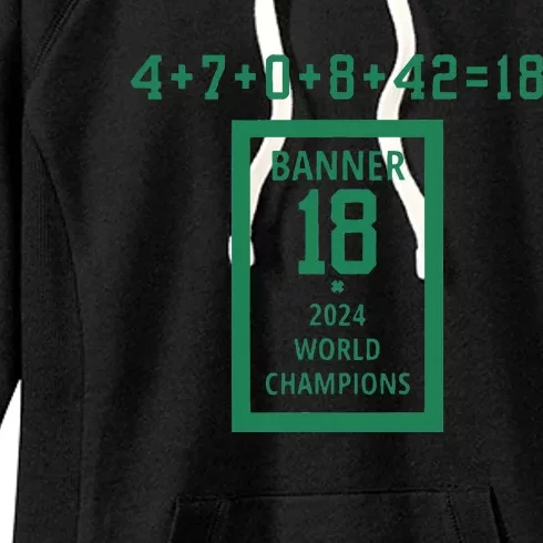 Banner 18 Time 2024 Boston Women's Fleece Hoodie