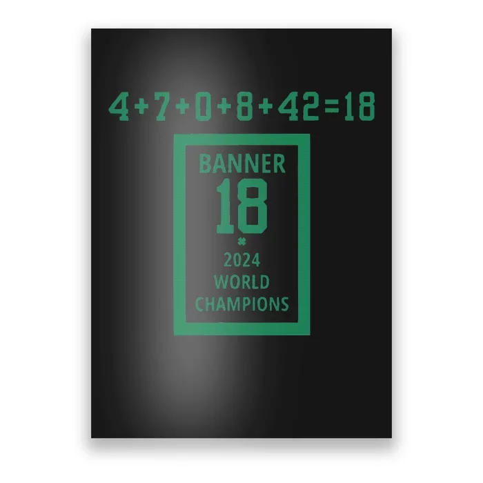 Banner 18 Time 2024 Boston Poster