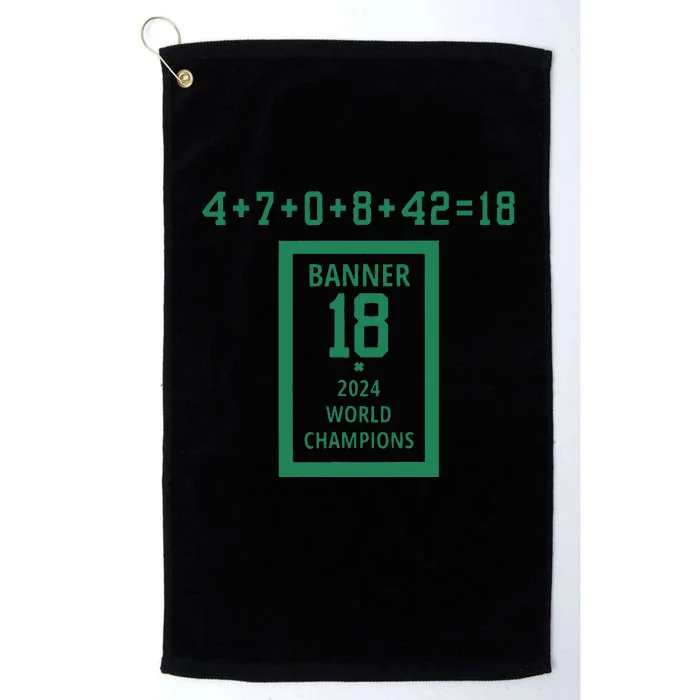 Banner 18 Time 2024 Boston Platinum Collection Golf Towel