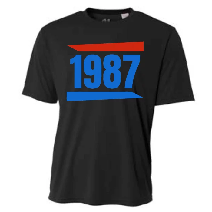 Birthday 1987 Vintage Retro Style Cooling Performance Crew T-Shirt