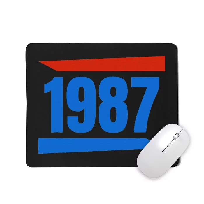 Birthday 1987 Vintage Retro Style Mousepad