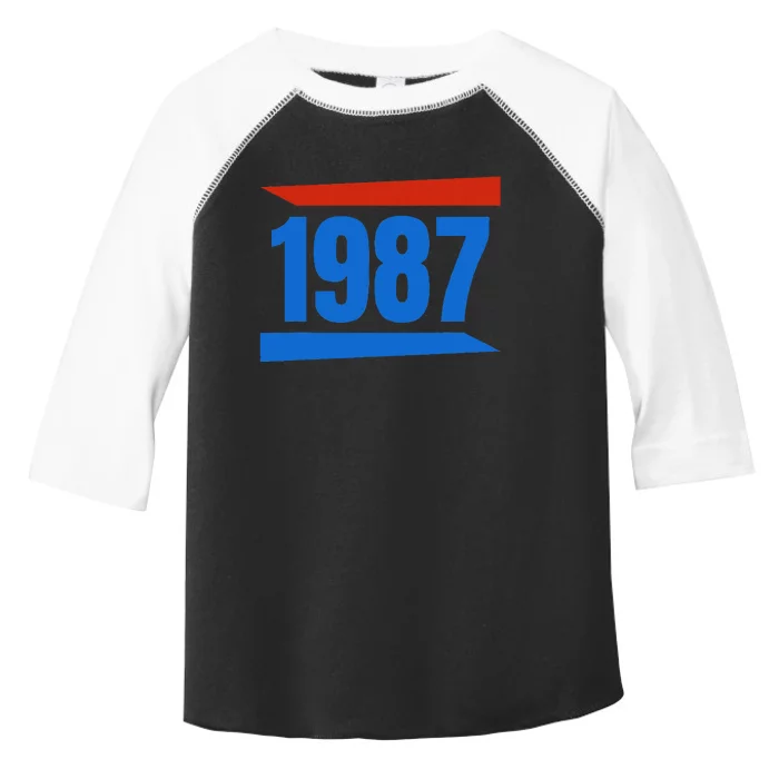 Birthday 1987 Vintage Retro Style Toddler Fine Jersey T-Shirt