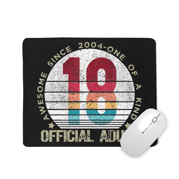 Birthday 18 Year Old Vintage Limited Edition Mousepad