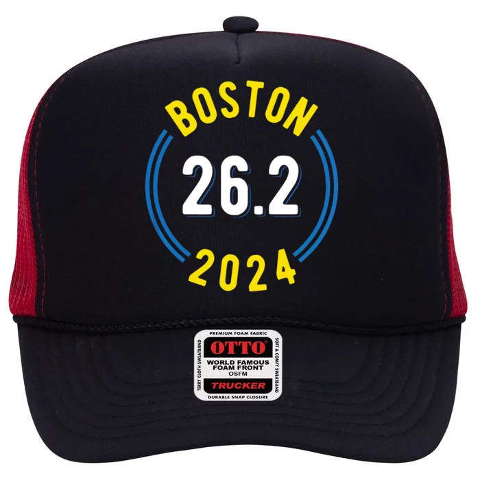 Boston 262 2024 Marathon High Crown Mesh Trucker Hat