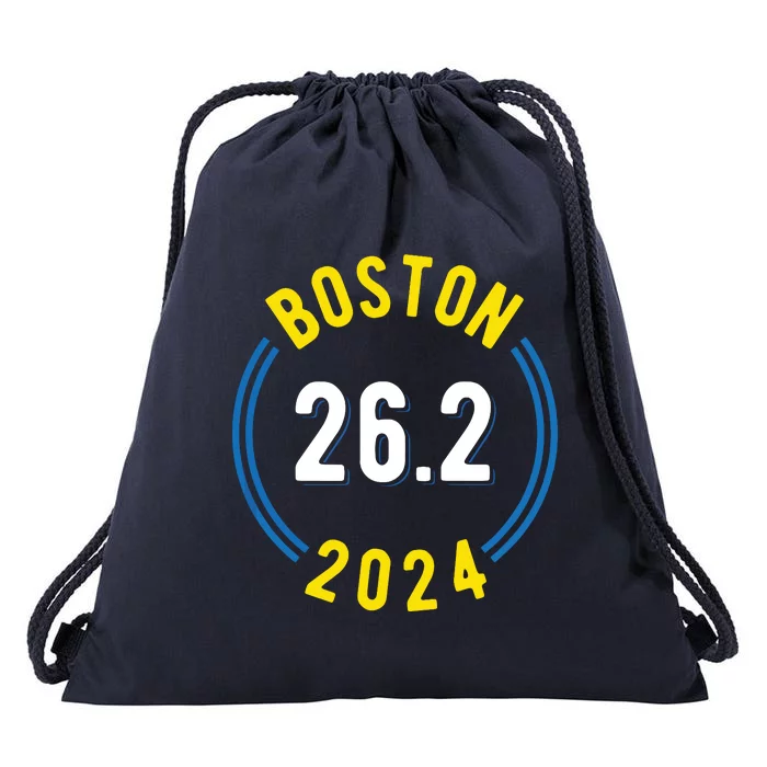 Boston 262 2024 Marathon Drawstring Bag