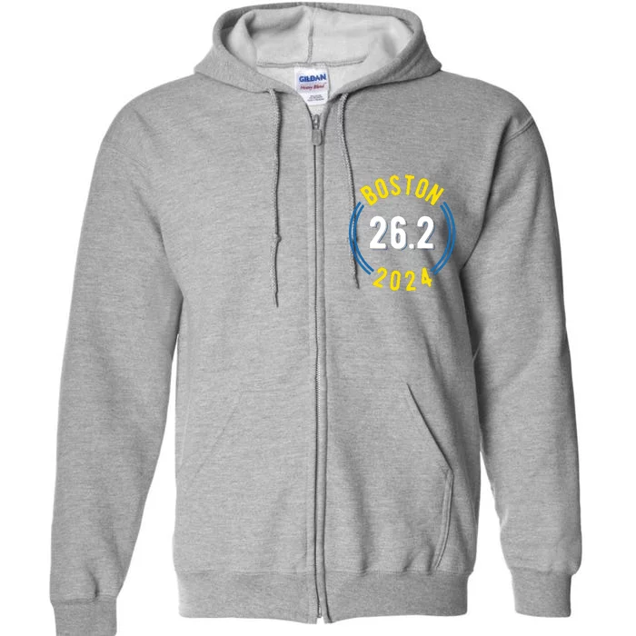 Boston 262 2024 Marathon Full Zip Hoodie