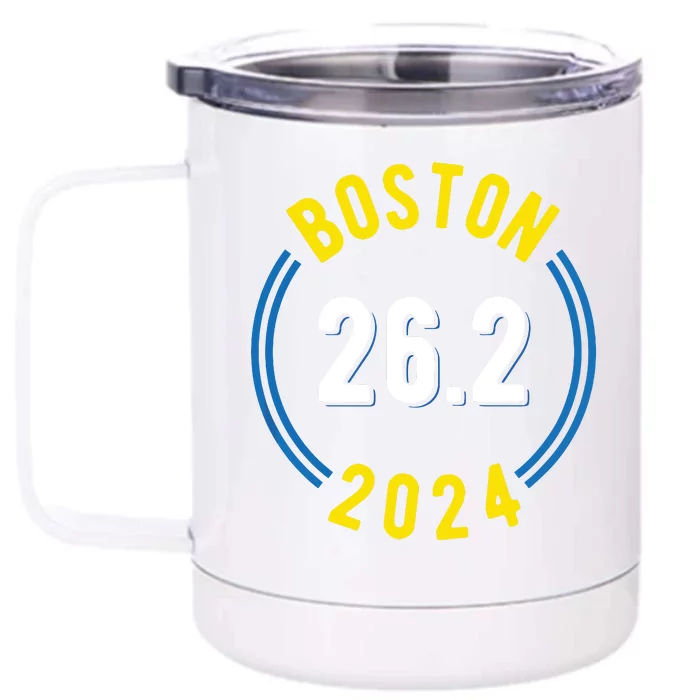 Boston 262 2024 Marathon Front & Back 12oz Stainless Steel Tumbler Cup