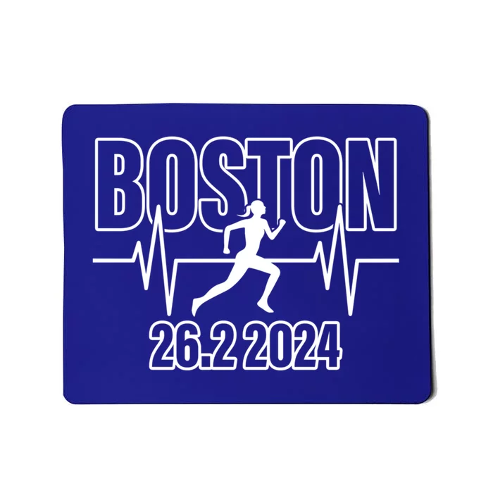 Boston 26 2 2024 Marathon Finisher Running Runner Funny Gift Mousepad