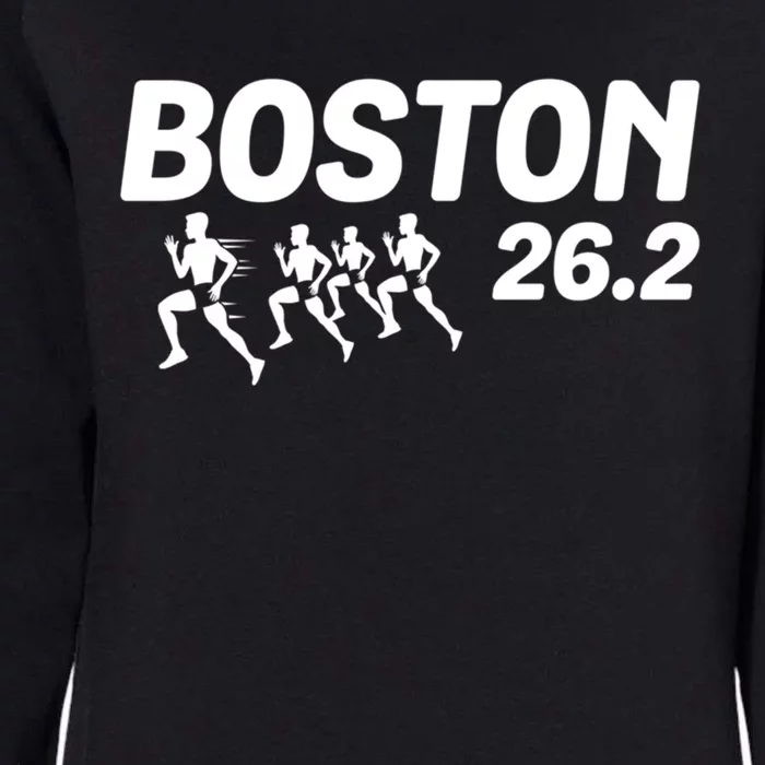 Boston 26 2 Miles Running Marathon Friend Support Cute Gift Womens California Wash Sweatshirt