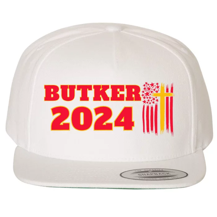 Butker 2024 American Flag Team Butker Surname Wool Snapback Cap