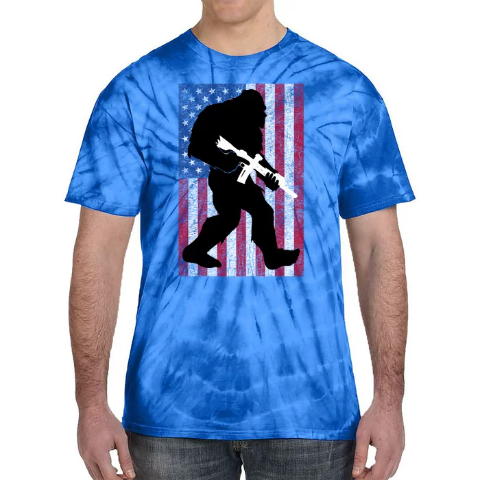 Bigfoot 2nd Adt Right To Bear Arms Gift For Gun Owner Cute Gift Tie-Dye T-Shirt