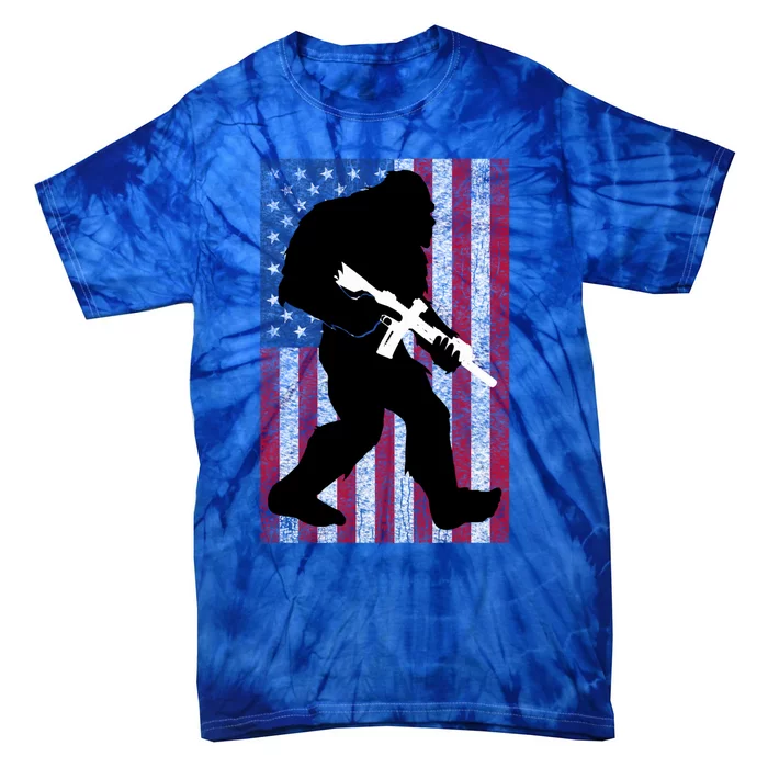 Bigfoot 2nd Adt Right To Bear Arms Gift For Gun Owner Cute Gift Tie-Dye T-Shirt