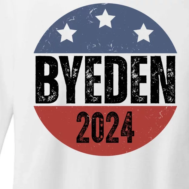 Byeden 2024 Anti Joe Biden Pro Trump Womens CVC Long Sleeve Shirt