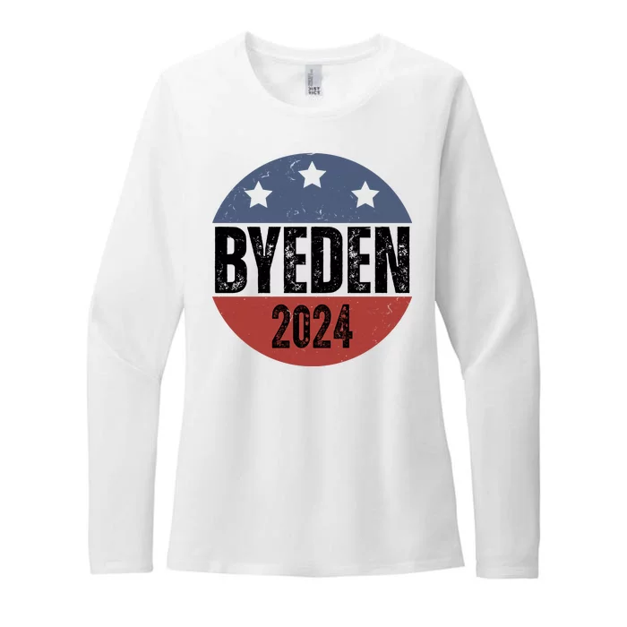 Byeden 2024 Anti Joe Biden Pro Trump Womens CVC Long Sleeve Shirt