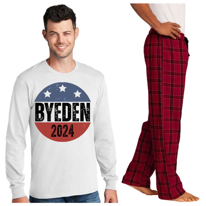 Byeden 2024 Anti Joe Biden Pro Trump Long Sleeve Pajama Set