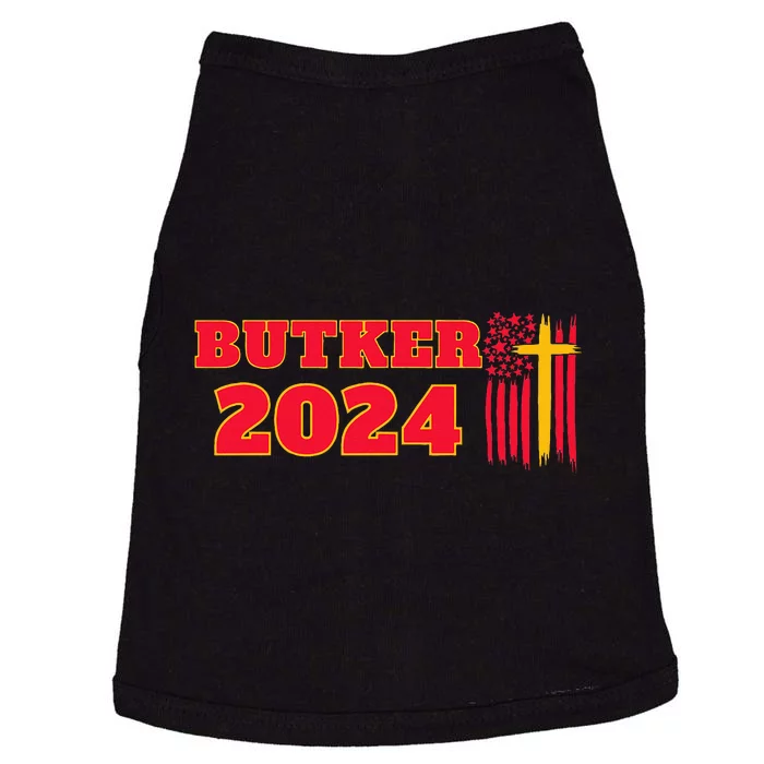 Butker 2024 American Flag Team Butker Surname Doggie Tank