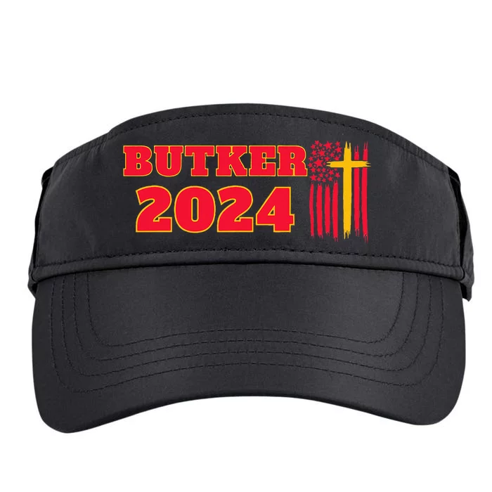 Butker 2024 American Flag Team Butker Surname Adult Drive Performance Visor