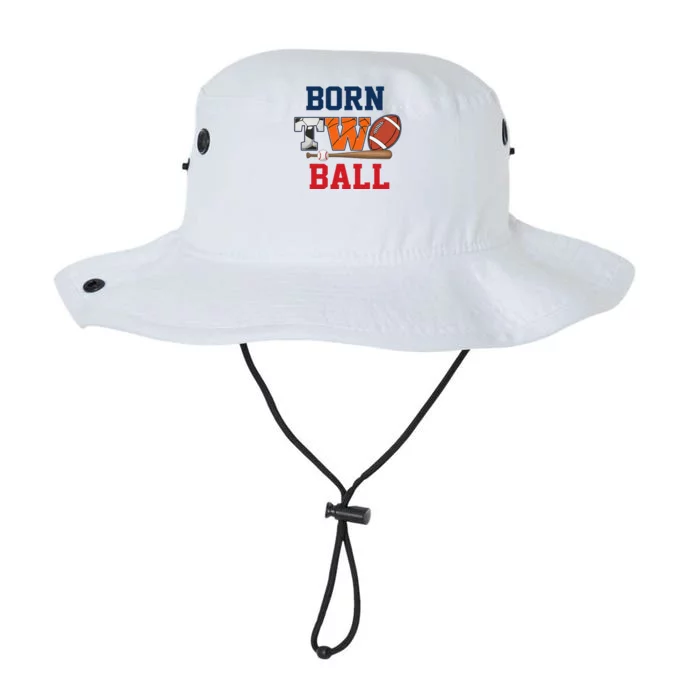 Born 2 Ball 2nd Birthday Sports 2 Year Old Second Bday Legacy Cool Fit Booney Bucket Hat