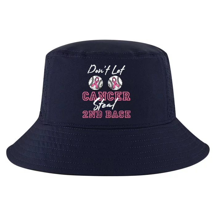 Baseball 2nd Base Pink Ribbon Breast Cancer Awareness Gift Cool Comfort Performance Bucket Hat