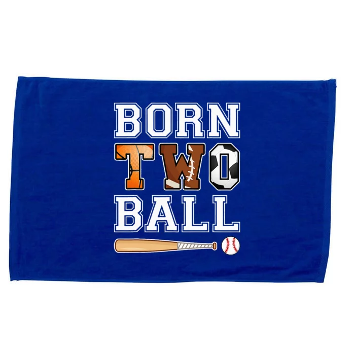 Born 2nd Ball Birthday Sport Theme 2 Year Old Microfiber Hand Towel