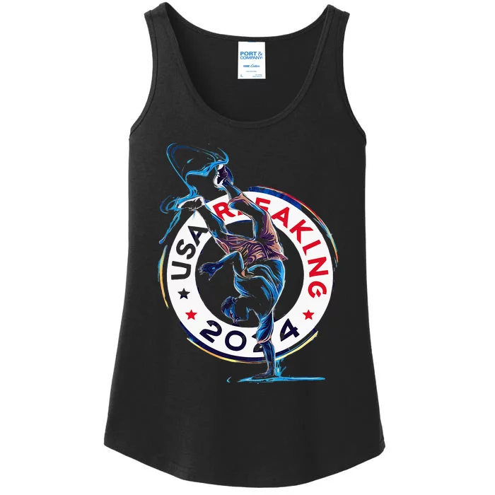 Breaking 2024 Celebration Usa Ladies Essential Tank