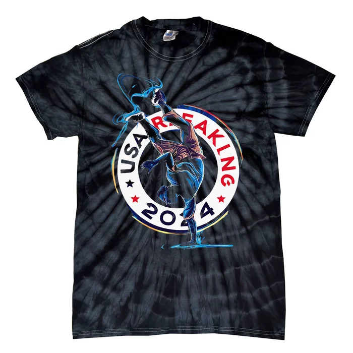 Breaking 2024 Celebration Usa Tie-Dye T-Shirt