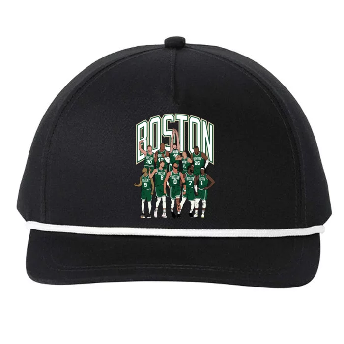 Boston 202324 Championship Snapback Five-Panel Rope Hat