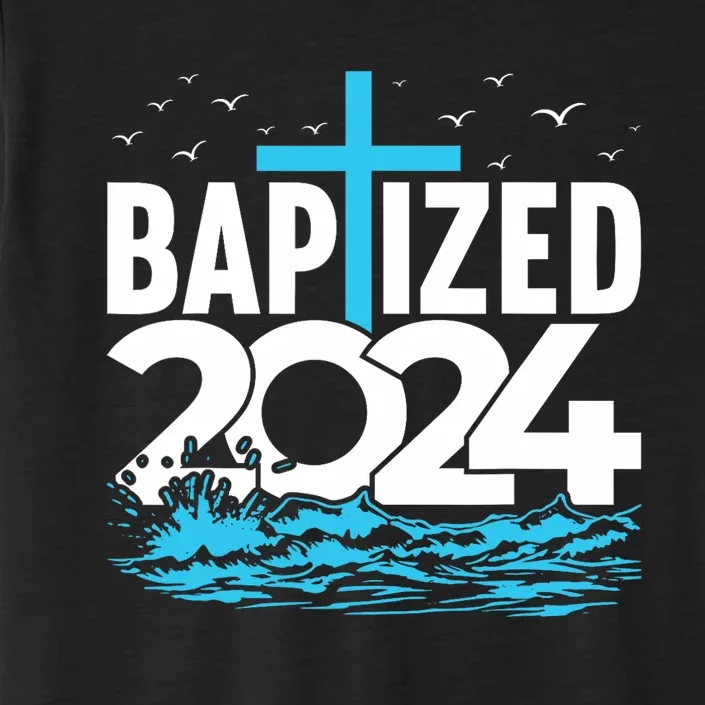 Baptized 2024 Christian Water Baptism Church Group ChromaSoft Performance T-Shirt