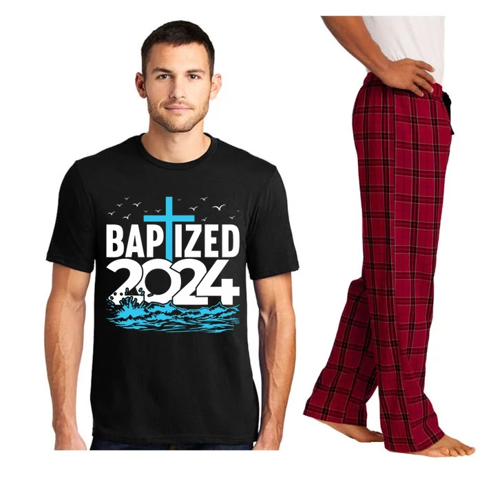 Baptized 2024 Christian Water Baptism Church Group Pajama Set