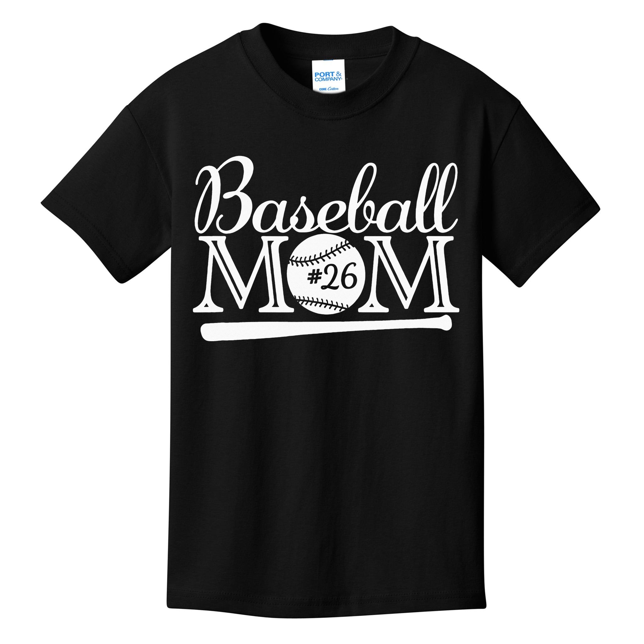 Baseball 26 Jersey Mom Favorite Player Mother's Day Kids T-Shirt