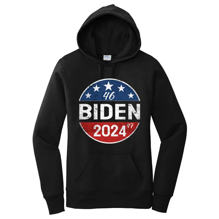 Biden 2024 Joe Biden 46th President 47th Women's Pullover Hoodie